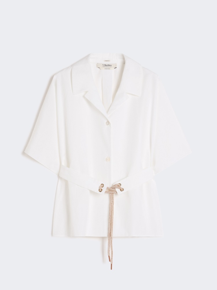 Cotton poplin shirt - 白色 - Marina Rinaldi - 6