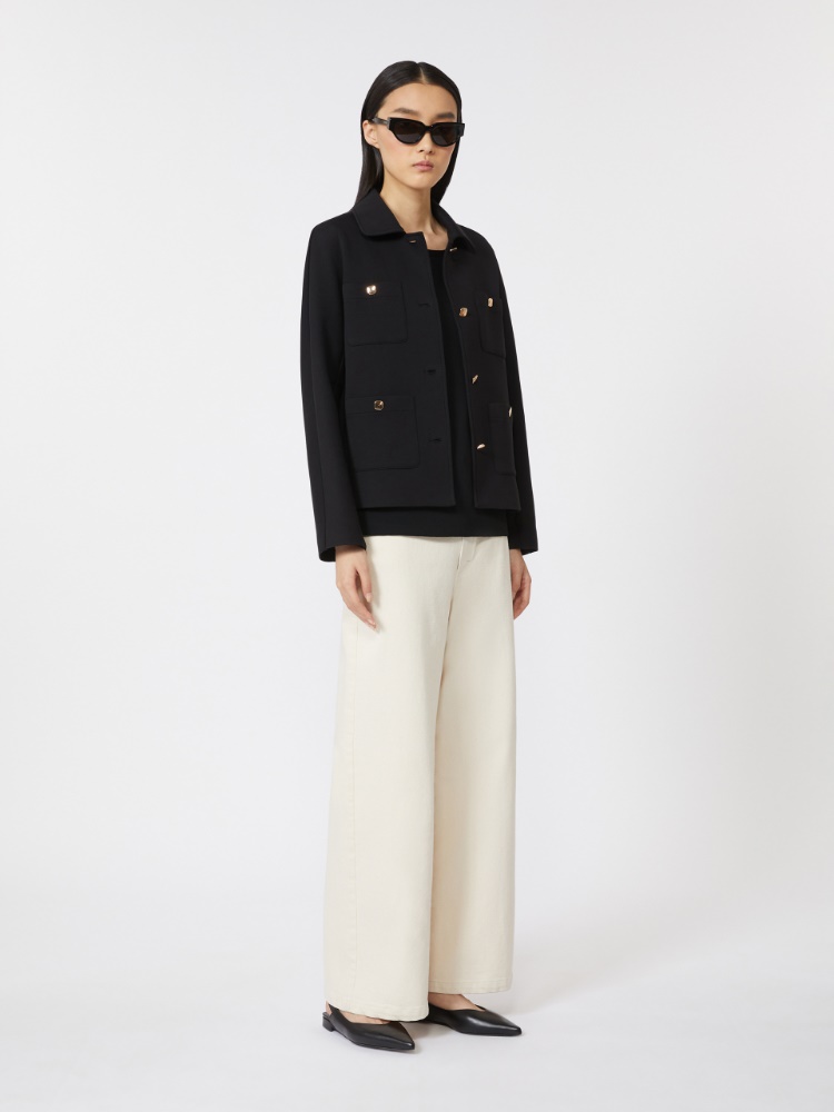 Cotton bull denim 5-pocket trousers - 米色 - Marina Rinaldi - 2