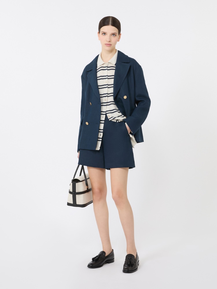 Linen yarn cardigan - 白色 - Marina Rinaldi - 2