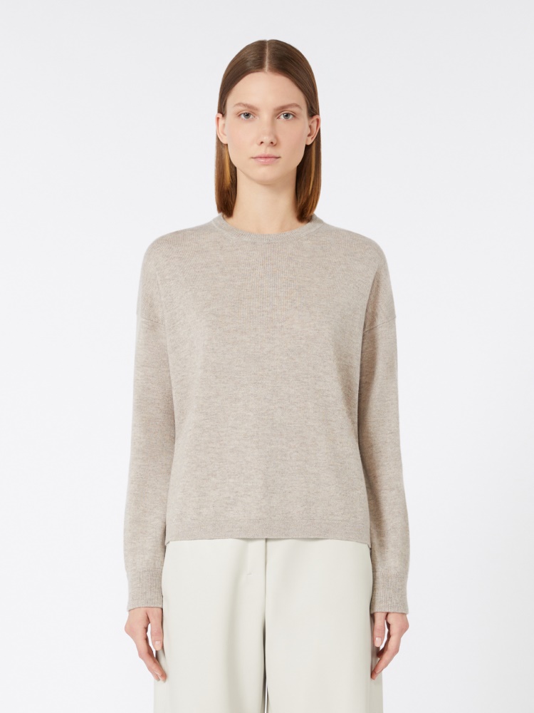 Boxy-fit wool and cashmere sweater - 米色 - Marina Rinaldi - 2