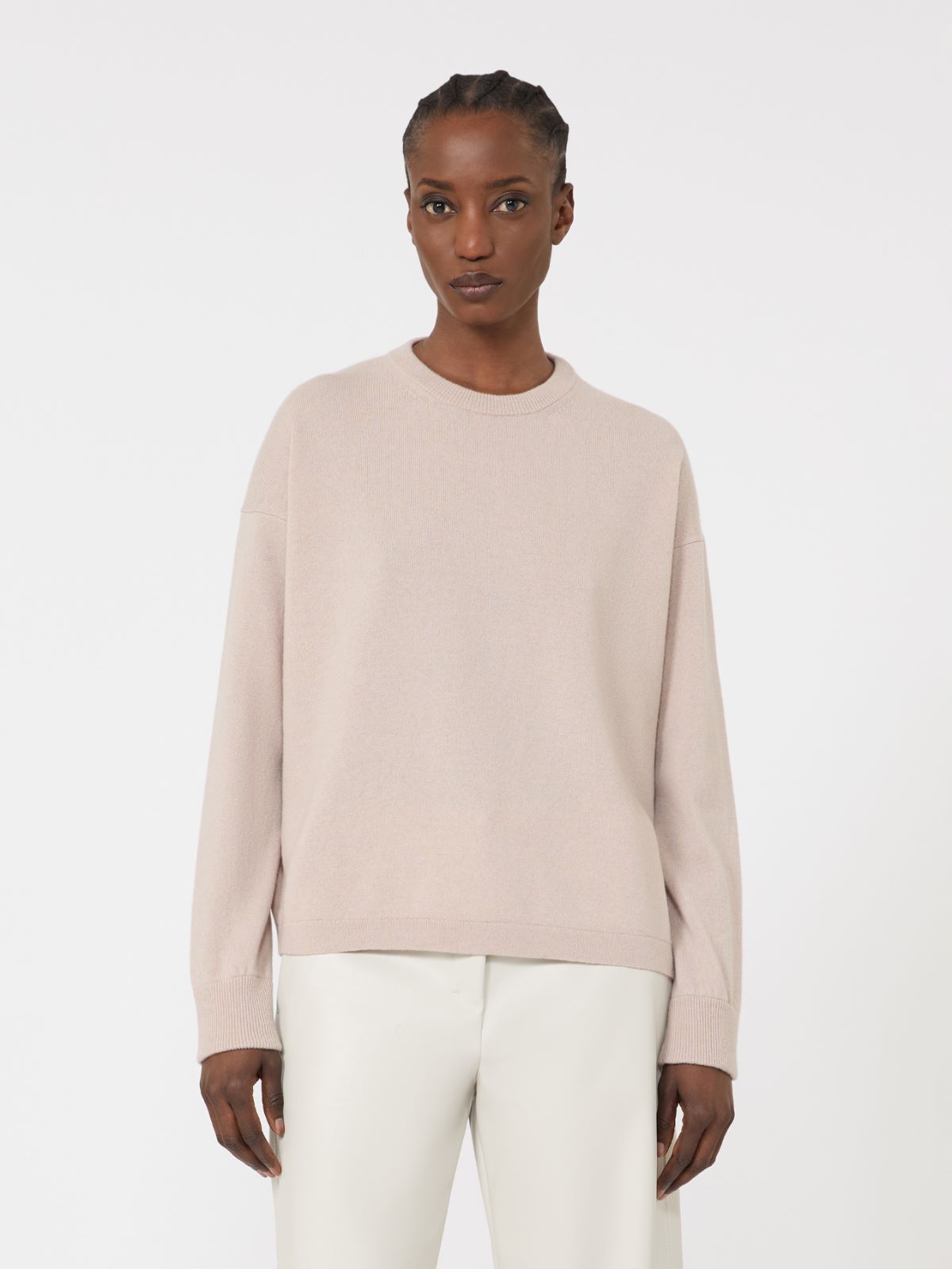 Boxy-fit wool and cashmere sweater - 米色 - Marina Rinaldi - 2