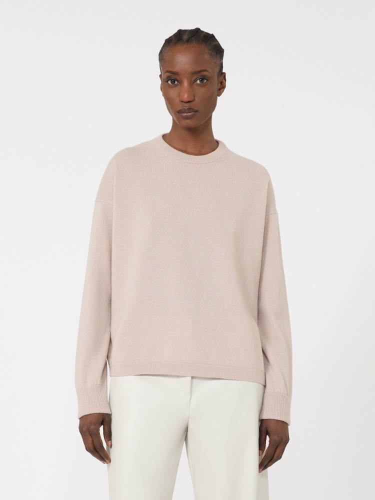 Boxy-fit wool and cashmere sweater - 米色 - Marina Rinaldi - 2