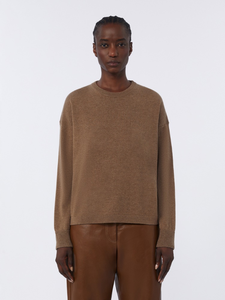 Boxy-fit wool and cashmere sweater - 褐色 - Marina Rinaldi - 2