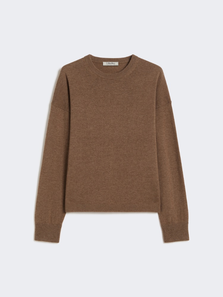 Boxy-fit wool and cashmere sweater - 褐色 - Marina Rinaldi - 5