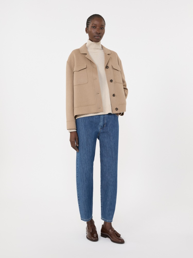 Boxy-fit wool and cashmere polo-neck sweater - 白色 - Marina Rinaldi - 2