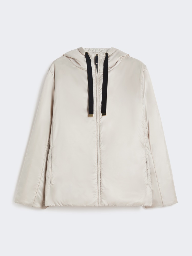 绗缝帆布连帽夹克 - 米色 - Marina Rinaldi - 5