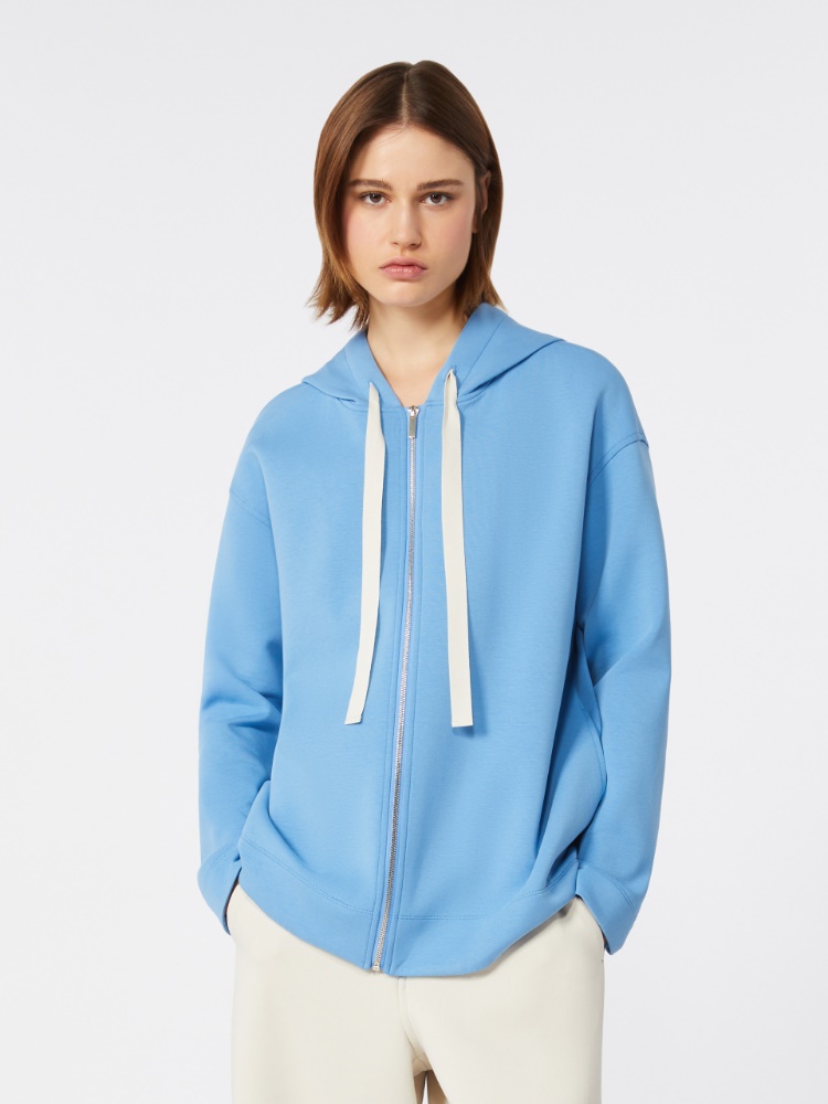 Scuba jersey logo sweatshirt - 绿蓝色 - Marina Rinaldi - 2