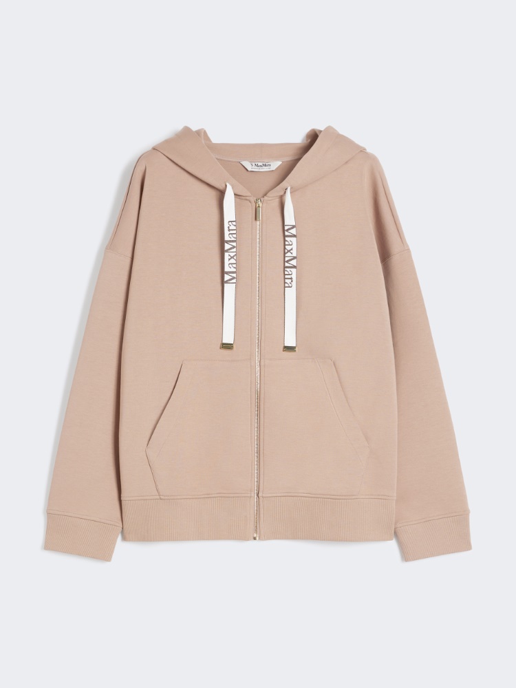 棉质混纺连帽卫衣 - 粉红色 - Marina Rinaldi